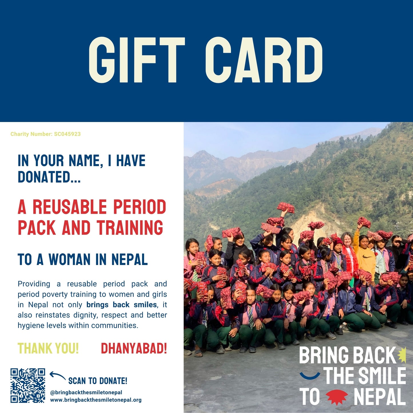 A Reusable Period Pack and Training