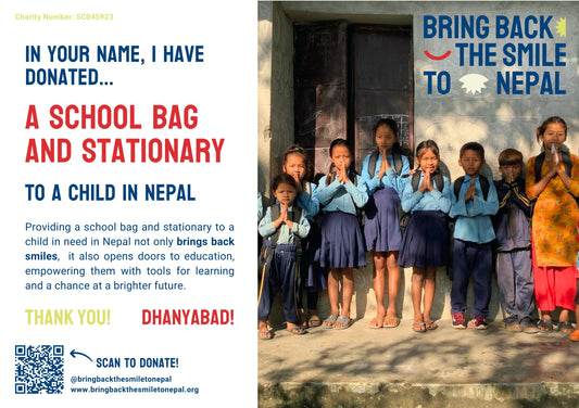 A School Bag and Stationary Set